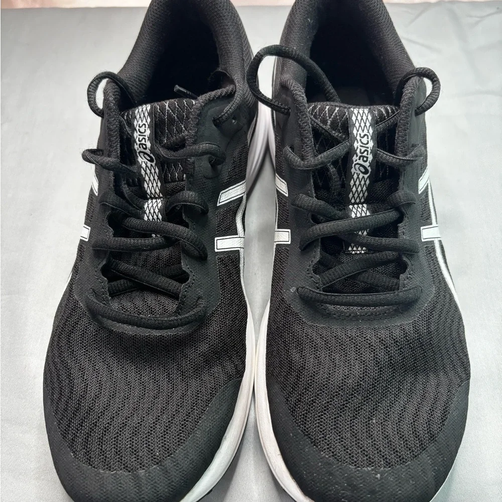Asics Black & White Patriot 12 Performance Running Shoes